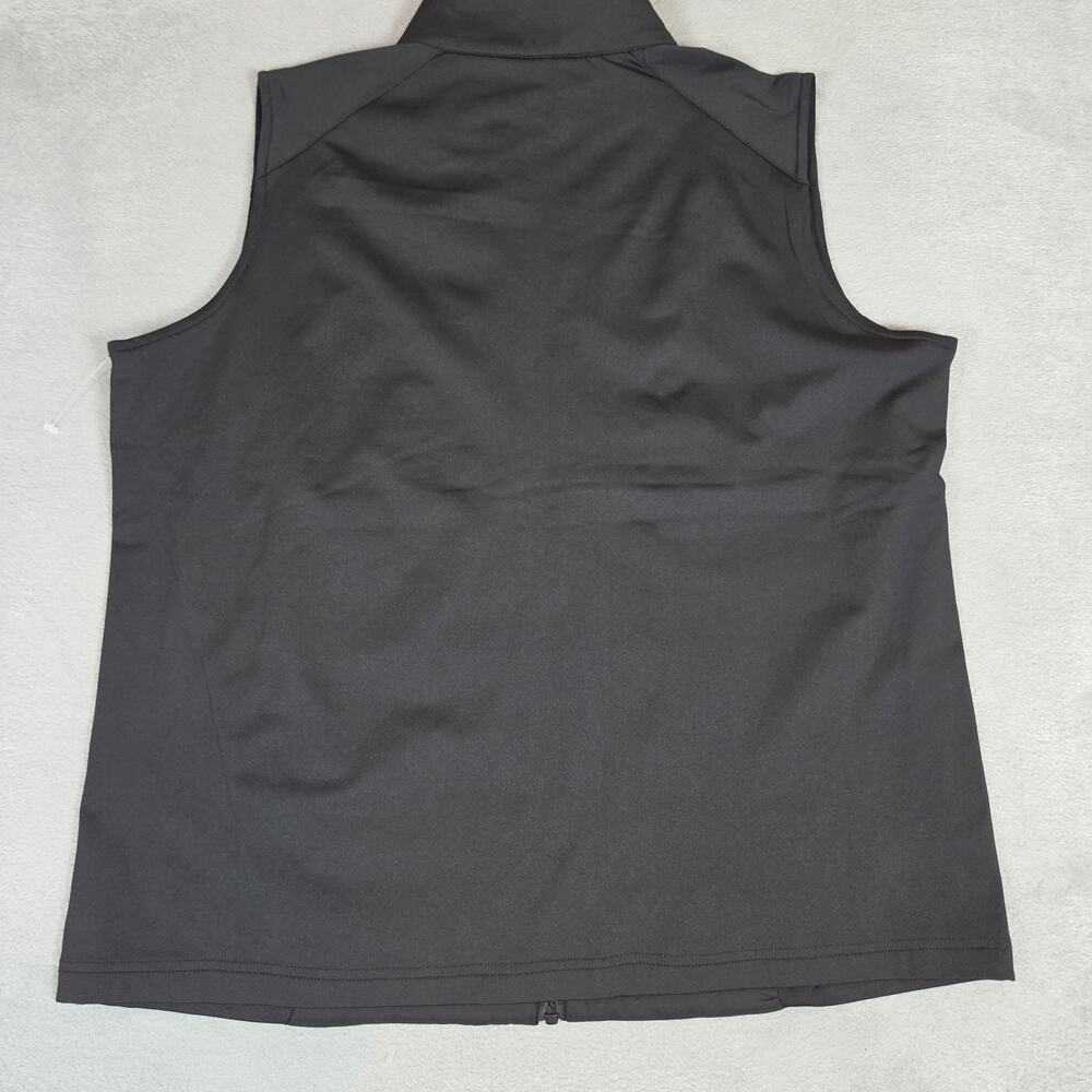 Women's XL Black Full Zip Puffer Vest UScellular Logo Softshell Lightweight Jack - Picture 5 of 7